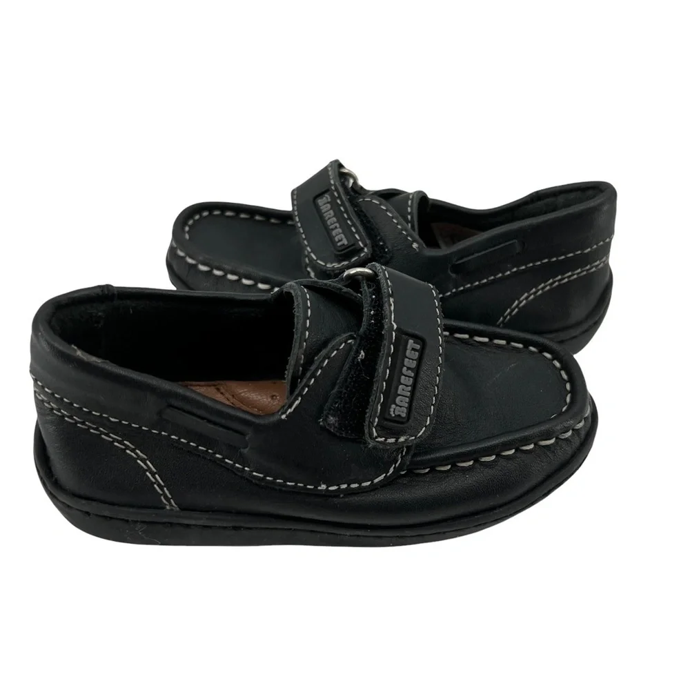 Barefeet Black Loafers Size 22 Toddler
